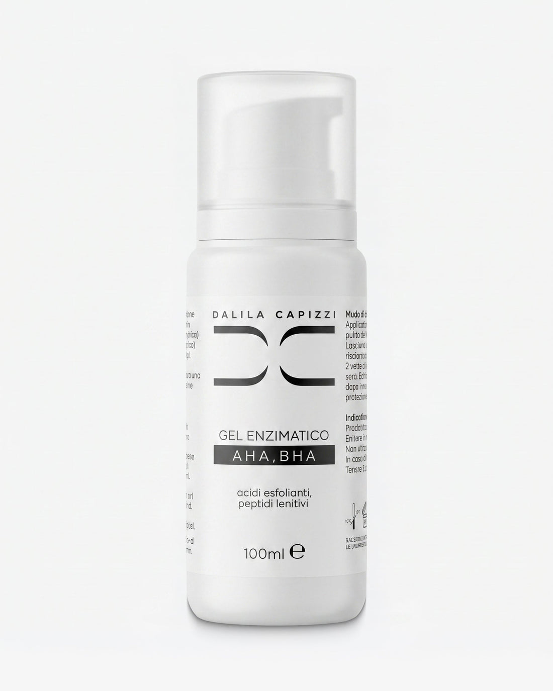 Gel Enzimatico AHA BHA e Peptidi Dalila Capizzi