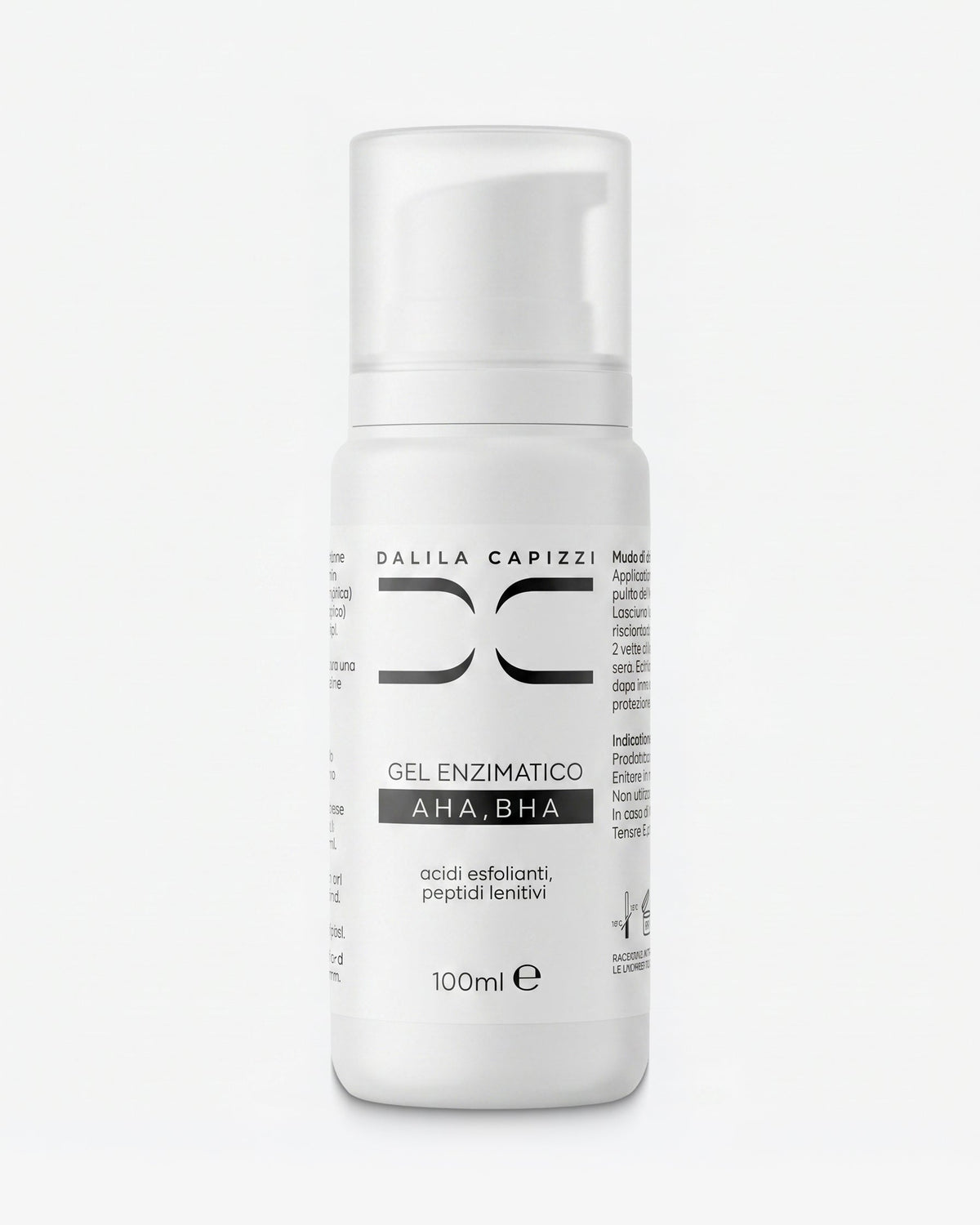 Gel Enzimatico AHA BHA e Peptidi Dalila Capizzi