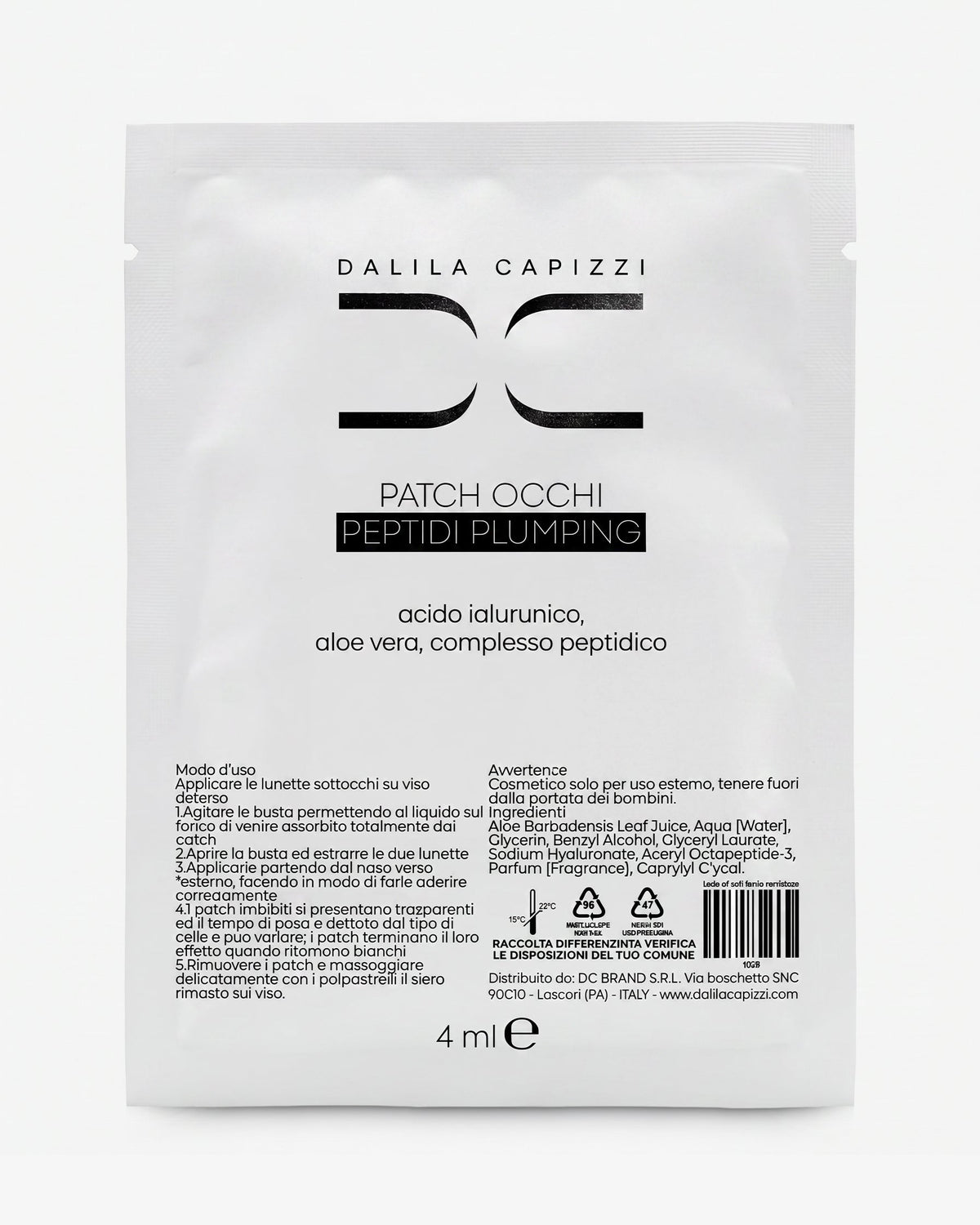 Patch Occhi ai Peptidi Dalila Capizzi
